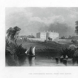 The Presidents House, from the river. c1820-1850