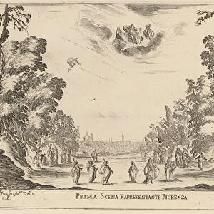 Prima Scena Representanta Firenza, 1637. Creator: Stefano della Bella