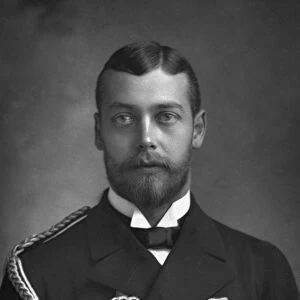 Prince George, the Prince of Wales and future King George V (1865-1936), 1890. Artist: W&D Downey