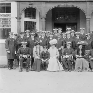 The Prince and Princess of Wales at the Royal Naval College, Osborne, Isle of Wight, 1908