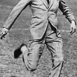 The Prince of Wales kicking off the Spurs versus Fulham football match, 1921 The Prince of Wales kicking off the Spurs versus Fulham football match, 1921