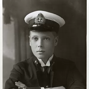 The Prince of Wales in naval uniform, c1910(?). Artist: W&D Downey