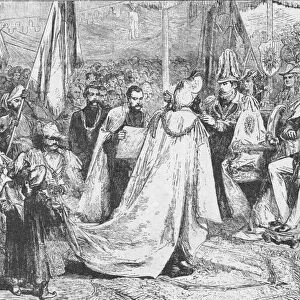 The Prince of Wales presiding at a Grand Chapter of the Star of India at Calcutta, 1875 (1908)