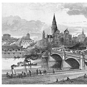 Princes Bridge, Melbourne, Victoria, Australia, 1886