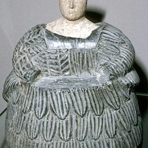 The Princess of Bactria wearing a Kaukenes dress, Bactrian, Late 3rd millenium
