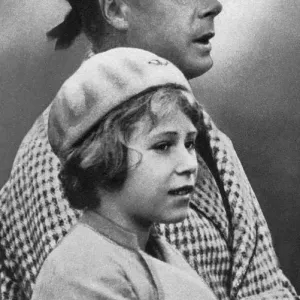 Princess Elizabeth with her uncle David, c1936 Princess Elizabeth with her uncle David, c1936