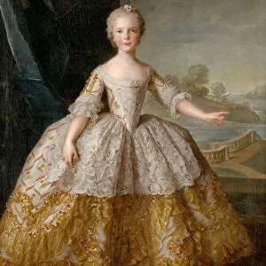 Princess Isabella of Parma (1741-1763) as child. Artist: Nattier, Jean-Marc (1685-1766)