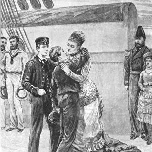 The Princess of Wales Welcoming her Sailor Sons on their Return... May 3, 1880, (1901)