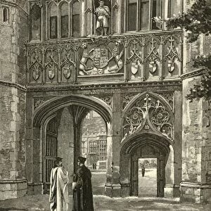 Principal Gateway, Trinity College, late 19th century. Creator: Edward Gascoin
