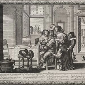 The Prodigal Son: Riotous Living, 1635. Creator: Abraham Bosse (French, 1602-1676)