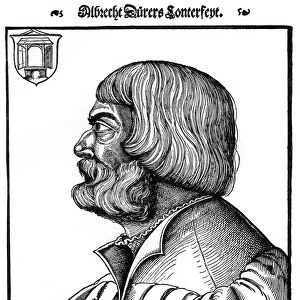Profile portrait of Albrecht Durer, 1527, (1936). Artist: Erhard Schon