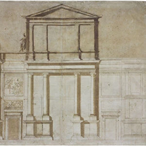 Project for the Facade of San Lorenzo in Florence, 1516. Artist: Buonarroti, Michelangelo (1475-1564)