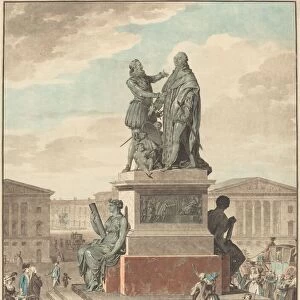 Projet d un monument a eriger pour le roi, 1790. Creator: Jean Francois Janinet