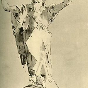 Prophet with Arms raised, mid 18th century, (1928). Artist: Giovanni Battista Tiepolo