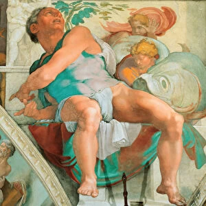 Prophets and Sibyls: Jonah (Sistine Chapel ceiling in the Vatican), 1508-1512