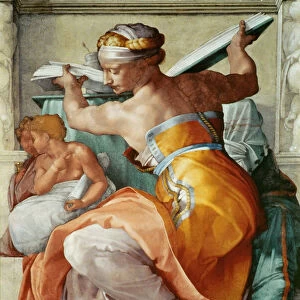 Prophets and Sibyls: Libyan Sibyl (Sistine Chapel ceiling in the Vatican), 1508-1512