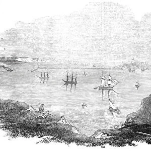 The Proposed Breakwater at Portland, 1844. Creator: Unknown