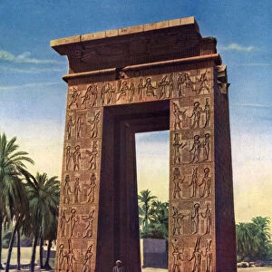 Propylon of the third Ptolemy at Karnak, Egypt, 1933-1934