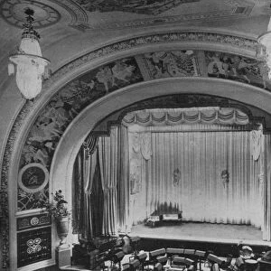 Detail of the proscenium and stage - Regent Theatre, Brighton, Sussex, 1922