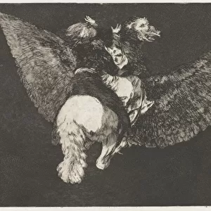 The Proverbs: Flying Folly, 1864. Creator: Francisco de Goya (Spanish, 1746-1828)