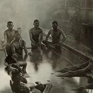 A Public Bath at Kanawa, 1910. Creator: Herbert Ponting