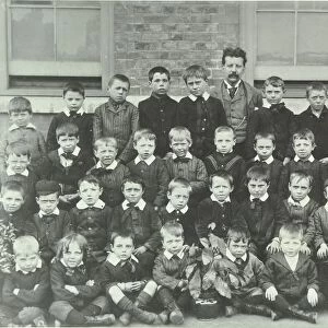 Pupils and their teacher, Elizabeth Street School, Woolwich, 1894