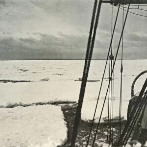 Pushing Through Heavy Floes In the Ross Sea, c1908, (1909)