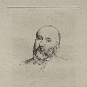 Puvis de Chavannes, 1876. Creator: Marcellin Gilbert Desboutin (French, 1823-1902)