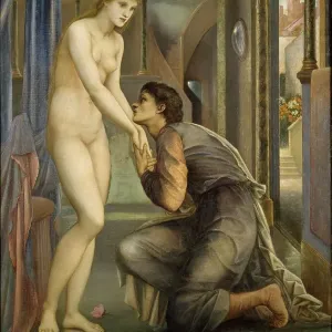 Pygmalion and the Image - The Soul Attains, 1878. Creator: Sir Edward Coley Burne-Jones