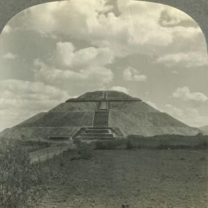 Pyramid of the Sun from the West, San Juan Teotihuacan, State of Mexico, Mex. c1930s
