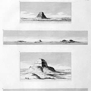 Pyramide of Ellahoun, Meidoum and Sakkarah, c1808. Artist: Antoine Berthault
