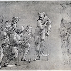 Pythagoras (580-500 BC), drawing for the School of Athens, 16th century. Artist: Raphael