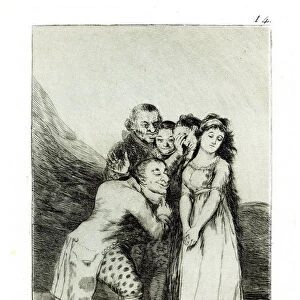 Que sacrificio! (What a Sacrifice!). (Capricho No 14), 1797-1798. Artist: Goya, Francisco, de (1746-1828)