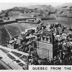 Quebec from the air, Canada, c1920s
