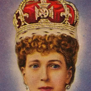 Queen Alexandra, consort of King Edward VII, at her coronation, 1902 (1935)