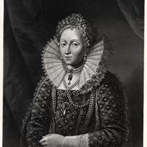 Queen Elizabeth I, 19th century. Artist: W Holl