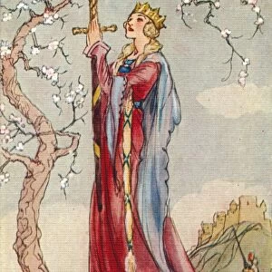 Queen Guinevere consort of King Arthur, 1937. Artist: Alexander K MacDonald