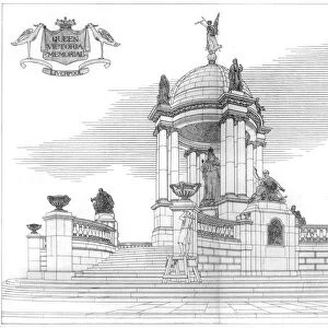 The Queen Victoria memorial, Liverpool, Merseyside, 1906. Artist: Ralph Keighley