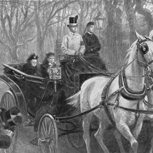 Queen Victorias last drive; Osborne, January 15, 1901. Creator: Unknown
