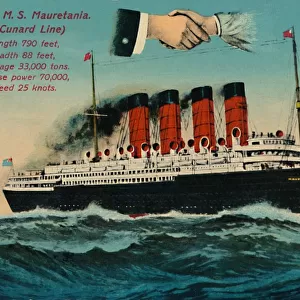 R. M. S. Mauretania. (Cunard Line), c1930s. Creator: Unknown