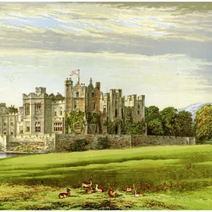 Raby Castle, County Durham, home of the Duke of Cleveland, c1880