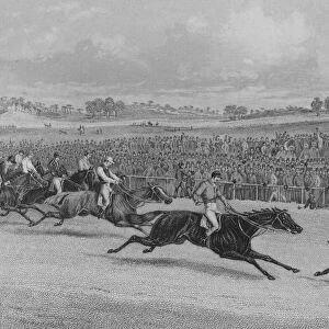 The Race for the St Leger 1851 - Newminsters Year, c1851. Artist: JH Engelheart
