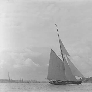 The racing cutter Terpisichore, 1922. Creator: Kirk & Sons of Cowes