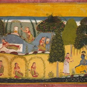 Radha Awaiting Reconciliation with Krishna, from a Gita Govinda of Jayadeva, c. 1680