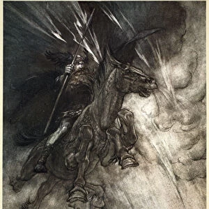 Raging, Wotan Rides to the Rock! Like a Storm-wind he comes!, 1910