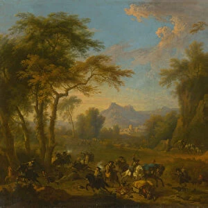 Raid, ca 1717. Creator: Huchtenburgh, Jan van (1647-1733)