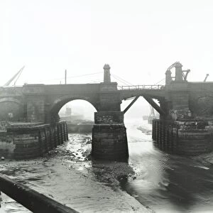 Railway bridge across Deptford Creek, London, 1913