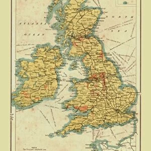 Railway Map of the British Isles, 1902. Creator: Unknown