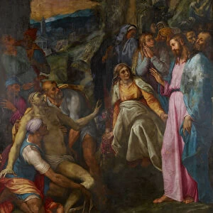 Raising Of Lazarus, 1592. Creator: Girolamo Muziano
