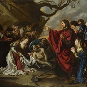 The Raising of Lazarus. Artist: Vos, Simon de (1603-1676)